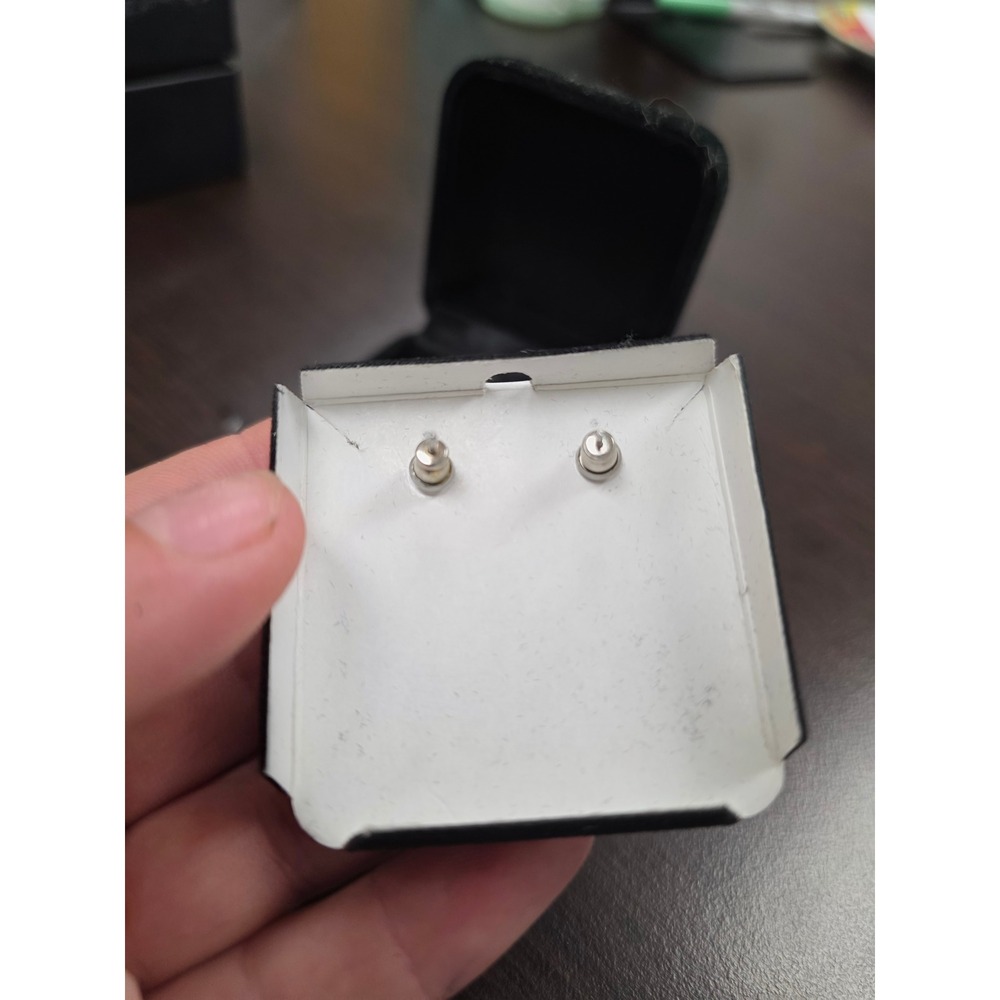 Sterling Silver Blue Topaz Heart Filigree Marquise Stud Earrings Vintage Style - Picture 10 of 16